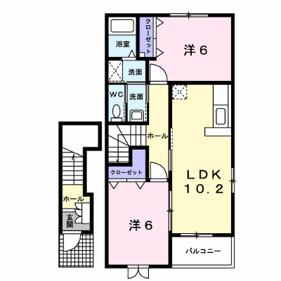 フレッチェＣ 205【管理NO：1-014871303-02040】 ★家具家電は申し込み後に搬入します★の物件画像