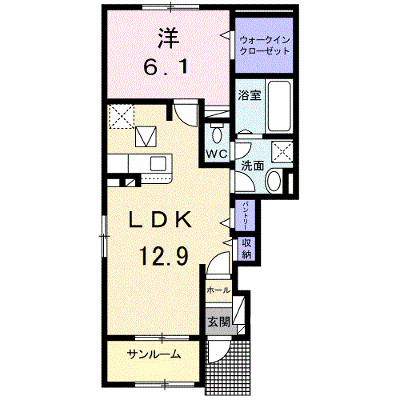 ハーモニーベル　Ⅰ 101【管理NO：1-024975201-01010】 ★家具家電は申し込み後に搬入します★の物件画像