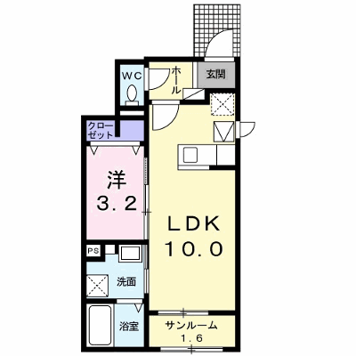シャンブレ・ラ・ソレイユⅡ 101【管理NO：1-024500801-01010】 ★家具家電は申し込み後に搬入します★ ★2026年08月下旬入居可能★の物件画像