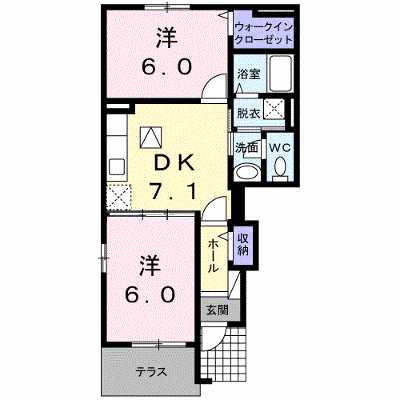 グラン　ソ－レⅡ 101【管理NO：1-017072702-01010】 ★家具家電は申し込み後に搬入します★ ★2026年09月上旬入居可能★の物件画像