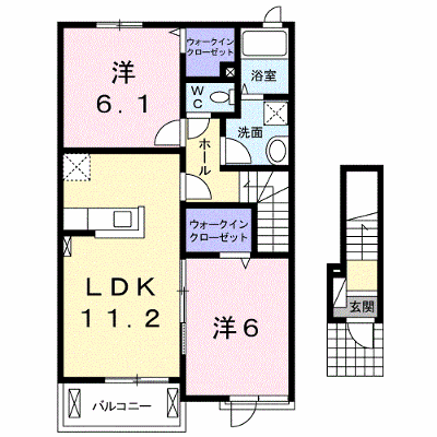 ストロベリーＢ 202【管理NO：1-023182002-02020】 ★家具家電は申し込み後に搬入します★ ★2026年08月下旬入居可能★の物件画像
