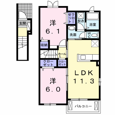 グランドソレーユ　海凪　Ｂ 201【管理NO：1-023549302-02010】 ★家具家電は申し込み後に搬入します★ ★2026年09月中旬入居可能★の物件画像