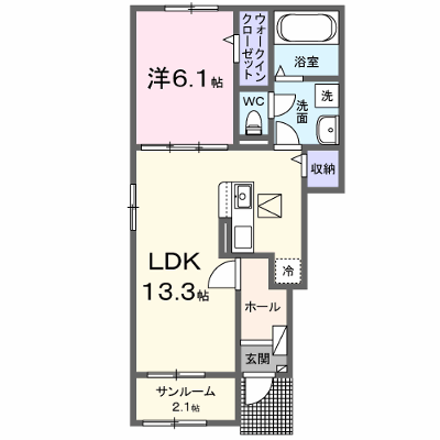 ベリッシマ　Ⅰ 101【管理NO：1-027559601-01010】 ★家具家電は申し込み後に搬入します★ ★2026年09月上旬入居可能★の物件画像
