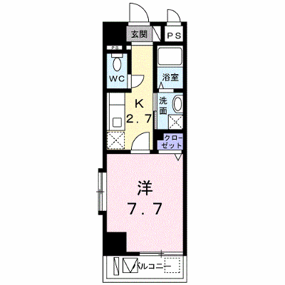 シティーライフ・プラシード 404【管理NO：1-022059601-04040】 ★家具家電は申し込み後に搬入します★の物件画像