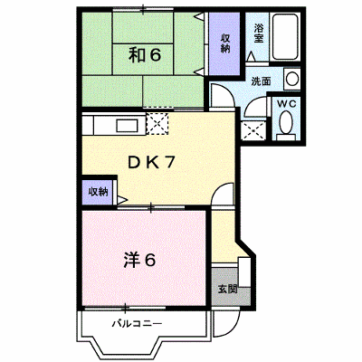 プリマベーラ古国府Ⅱ 102【管理NO：1-010779402-01020】 ★家具家電は申し込み後に搬入します★ ★2026年09月中旬入居可能★の物件画像