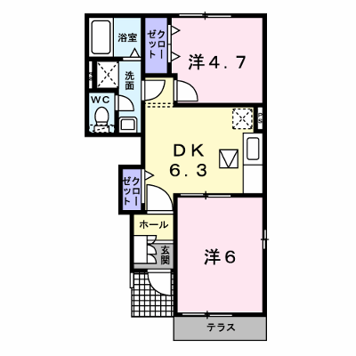 グリーンヒルズ姶良Ｃ 103【管理NO：1-013049303-01030】 ★家具家電は申し込み後に搬入します★の物件画像