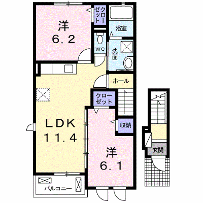 さくら 201【管理NO：1-022233801-02010】 ★家具家電は申し込み後に搬入します★ ★2026年11月中旬入居可能★の物件画像