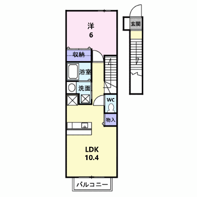 ペル－ジュ 202【管理NO：1-013130701-02020】 ★家具家電は申し込み後に搬入します★ ★2026年09月上旬入居可能★の物件画像