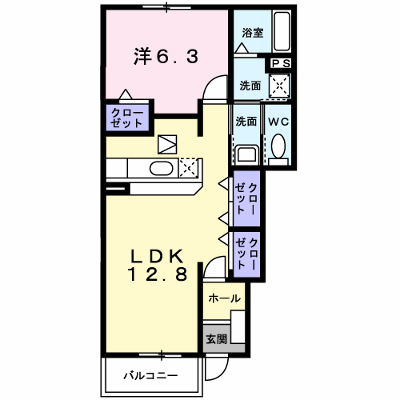 カーサ・プラシード　Ⅱ 102【管理NO：1-013687702-01020】 ★家具家電は申し込み後に搬入します 2026年09月上旬入居可能の物件画像