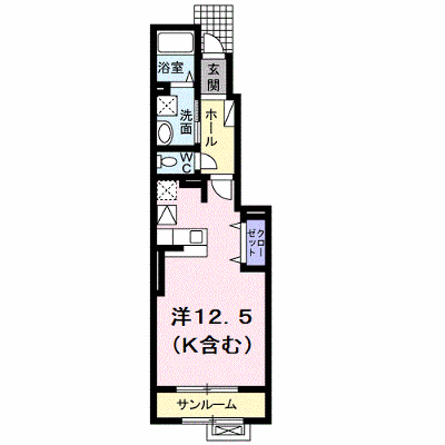 アヴェニールⅠ 102【管理NO：1-017152601-01020】 ★家具家電は申し込み後に搬入します★ ★2026年09月上旬入居可能★の物件画像