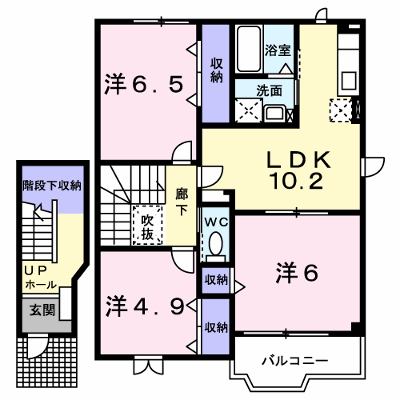 パルーデⅠ 204【管理NO：1-011725801-02040】 ★家具家電は申し込み後に搬入します★ ★2026年09月中旬入居可能★の物件画像