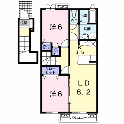 ギャラクシーⅠ 204【管理NO：1-016254601-02040】 ★家具家電は申し込み後に搬入します★ ★2026年09月中旬入居可能★の物件画像