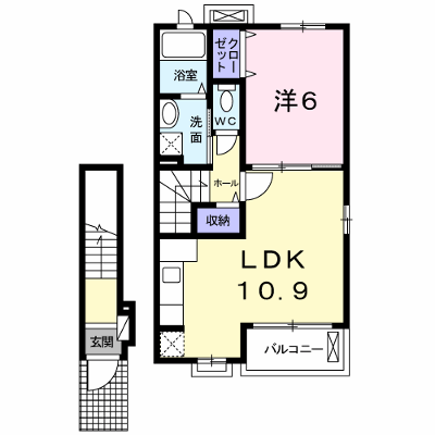 北斗七星 206【管理NO：1-017755901-02050】 ★家具家電は申し込み後に搬入します★ ★2026年09月中旬入居可能★の物件画像