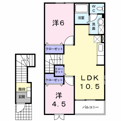 ヴィラ・ソリアードＢ 202【管理NO：1-012471202-02020】 ★家具家電は申し込み後に搬入します★ ★2026年09月中旬入居可能★の物件画像
