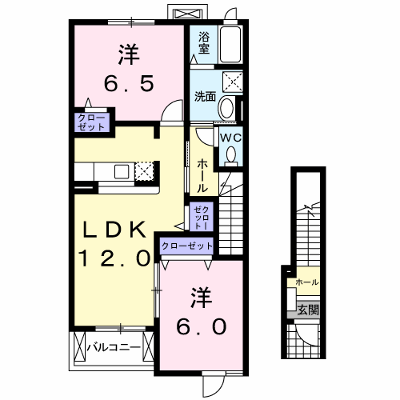 プリュジュールＢ 203【管理NO：1-014556402-02030】 ★家具家電は申し込み後に搬入します 2026年10月上旬入居可能の物件画像