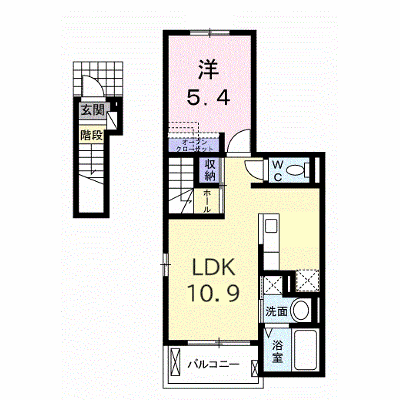 ラフレシール 203【管理NO：1-021583501-02030】 ★家具家電は申し込み後に搬入します 2026年08月下旬入居可能の物件画像