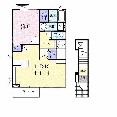 カーサ・ツバキ 201【管理NO：1-015493901-02010】 ★家具家電は申し込み後に搬入します★の物件画像