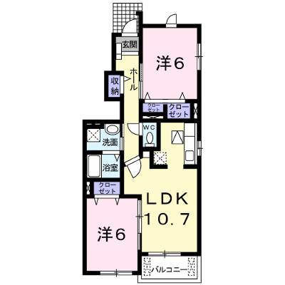プリムローズⅢ 101【管理NO：1-016162002-01010】 ★家具家電は申し込み後に搬入します★の物件画像