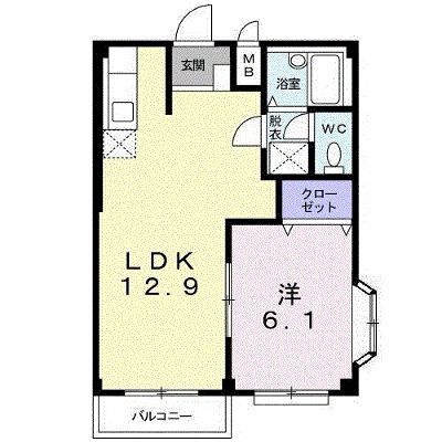 コーポウィスタリアＡ 201【管理NO：1-003407501-02010】 ★家具家電は申し込み後に搬入します★ ★2026年09月上旬入居可能★の物件画像