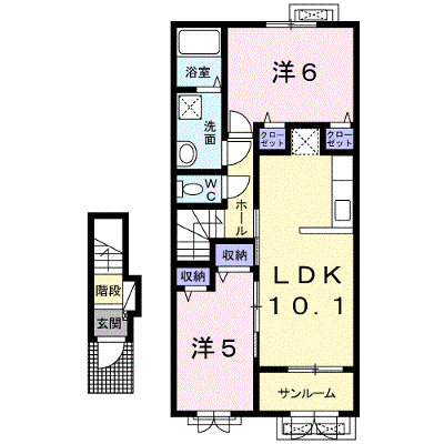 アプローズムーンⅤ 203【管理NO：1-020723601-02030】 ★家具家電は申し込み後に搬入します 2026年09月中旬入居可能の物件画像