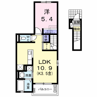 ヴィオレッタ 201【管理NO：1-022040501-02010】 ★家具家電は申し込み後に搬入します★ ★2026年09月上旬入居可能★の物件画像