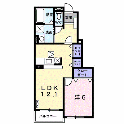 プラシードＡ 102【管理NO：1-013318301-01020】 ★家具家電は申し込み後に搬入します★ ★2026年09月上旬入居可能★の物件画像