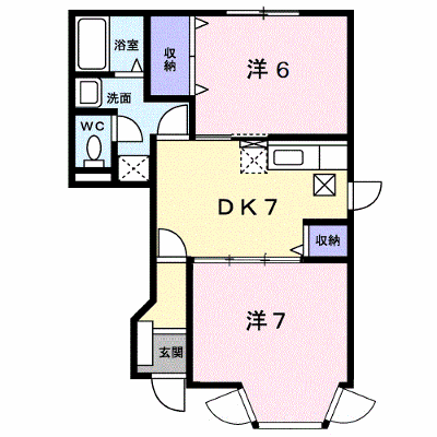 エクセラン　Ｂ棟 102【管理NO：1-010161702-01020】 ★家具家電は申し込み後に搬入します★ ★2026年09月上旬入居可能★の物件画像