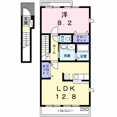 ハーモニー　Ｃ 201【管理NO：1-013840201-02010】 ★家具家電は申し込み後に搬入します★ ★2026年09月中旬入居可能★の物件画像