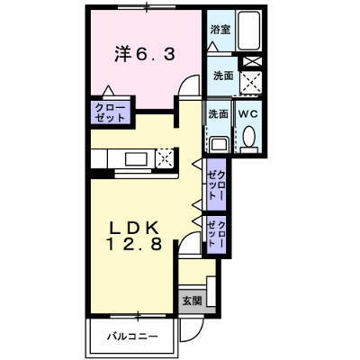 アプローズ　Ｂ 103【管理NO：1-013100502-01030】 ★家具家電は申し込み後に搬入します★ ★2026年09月中旬入居可能★の物件画像