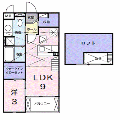 サンルーラルＢ 203【管理NO：1-017763402-02030】 ★家具家電は申し込み後に搬入します 2026年09月中旬入居可能の物件画像