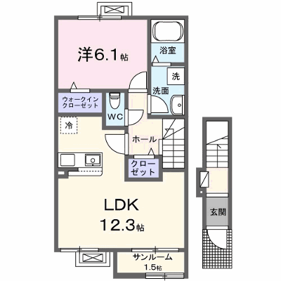 メゾン１２朝来 205【管理NO：1-027711301-02040】 ★家具家電は申し込み後に搬入します★ ★2026年09月中旬入居可能★の物件画像