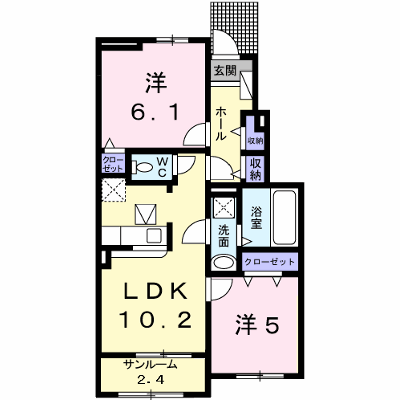 ル・レーブ坂上Ⅱ 104【管理NO：1-023577402-01040】 ★家具家電は申し込み後に搬入します★の物件画像