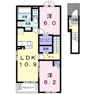 カーム　ブリーズ木津川 205【管理NO：1-026940401-02040】 ★家具家電は申し込み後に搬入します★ ★2026年09月中旬入居可能★の物件画像