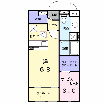 サウス・ボニートⅡ 102【管理NO：1-019198101-01020】 ★家具家電は申し込み後に搬入します★ ★2026年09月中旬入居可能★の物件画像