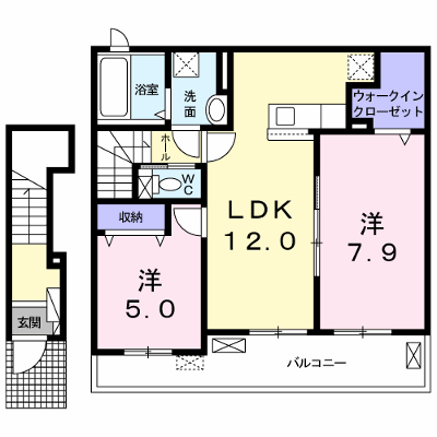 ガーデンヒルズ　Ｋ 202【管理NO：1-025516901-02020】 ★家具家電は申し込み後に搬入します★の物件画像