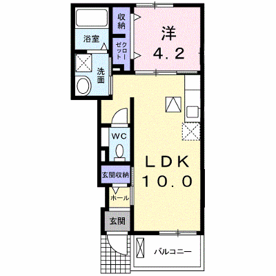 プラシード 102【管理NO：1-021871101-01020】 ★家具家電は申し込み後に搬入します 2026年09月上旬入居可能の物件画像