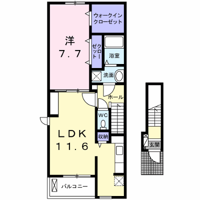 アクラス岸和田 201【管理NO：1-024671701-02010】 ★家具家電は申し込み後に搬入します★ ★2026年09月上旬入居可能★の物件画像