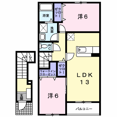 ソレイユⅡ 202【管理NO：1-013950102-02020】 ★家具家電は申し込み後に搬入します★ ★2026年09月中旬入居可能★の物件画像