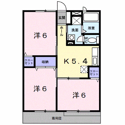 レスポワールⅡ 102【管理NO：1-007106102-01020】 ★家具家電は申し込み後に搬入します★ ★2026年08月下旬入居可能★の物件画像
