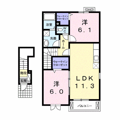 ヴィラ　ハーティ 205【管理NO：1-018308501-02040】 ★家具家電は申し込み後に搬入します★ ★2026年09月中旬入居可能★の物件画像