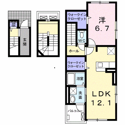 ベルフレーシュⅠ 301【管理NO：1-024898701-03010】 ★家具家電は申し込み後に搬入します★ ★2026年08月中旬入居可能★の物件画像