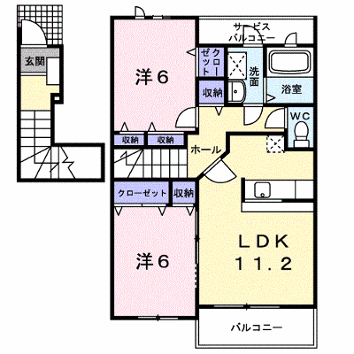 パンテオン　Ｂ 203【管理NO：1-014519002-02030】 ★家具家電は申し込み後に搬入します★ ★2026年09月中旬入居可能★の物件画像
