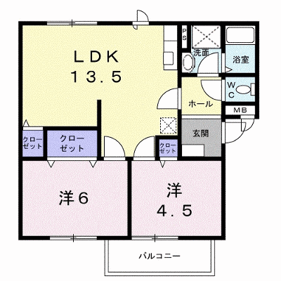 ひまわりＢ 103【管理NO：1-004814301-01030】 ★家具家電は申し込み後に搬入します★ ★2026年09月中旬入居可能★の物件画像