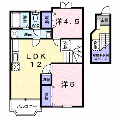 ラフェーヌＡ 203【管理NO：1-009320101-02030】 ★家具家電は申し込み後に搬入します★ ★2026年09月下旬入居可能★の物件画像