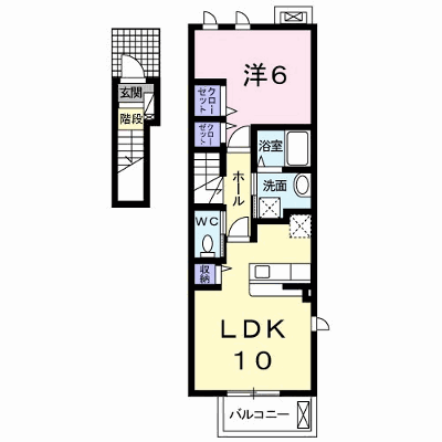 レガシー北陽台Ⅱ 201【管理NO：1-020127701-02010】 ★家具家電は申し込み後に搬入します★ ★2026年08月下旬入居可能★の物件画像