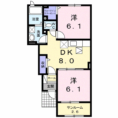 エトワール・フィラントⅡ 103【管理NO：1-023571802-01030】 ★家具家電は申し込み後に搬入します★ ★2026年09月上旬入居可能★の物件画像