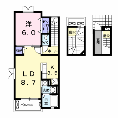 シャルマンヒル 303【管理NO：1-018014101-03030】 ★家具家電は申し込み後に搬入します★ ★2026年09月上旬入居可能★の物件画像