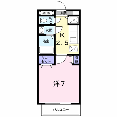 メゾンクレール 102【管理NO：1-011896601-01020】 ★家具家電は申し込み後に搬入します★ ★2026年08月下旬入居可能★の物件画像