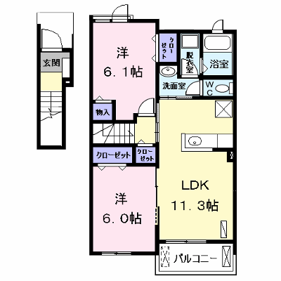 ＳＯＬＥＩＬ（ソレイユ） 202【管理NO：1-021022201-02020】 ★家具家電は申し込み後に搬入します★ ★2026年09月中旬入居可能★の物件画像