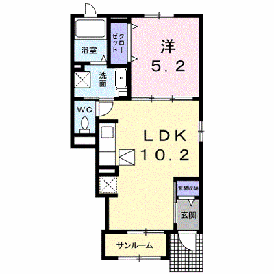 クレメント 103【管理NO：1-024422301-01030】 ★家具家電は申し込み後に搬入します★ ★2026年09月下旬入居可能★の物件画像